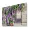 Designart - Wisteria Blossom - Traditional Print on Natural Pine Wood